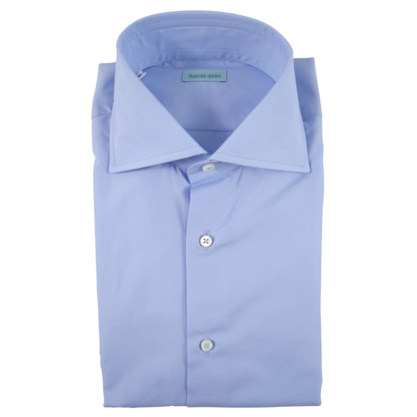 Men's Dress Shirts Men's Solid Blue Dress Shirt Duncan Quinn