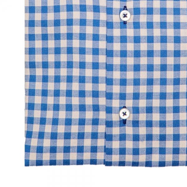 Gingham dress shirt top
