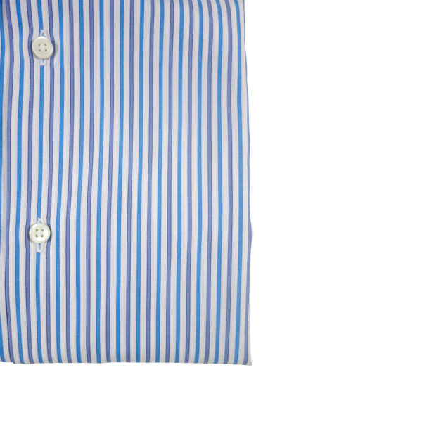 Blue striped 2025 dress shirt