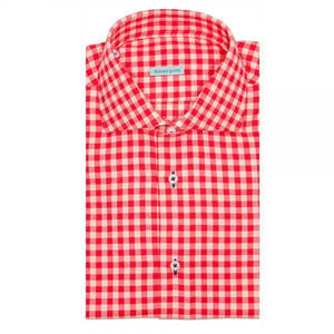 The Gingham Dress Shirt | Red - duncanquinn