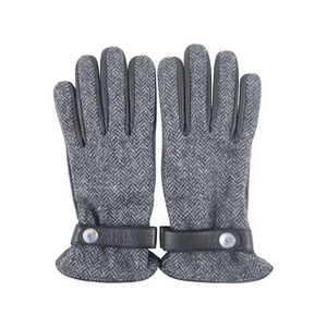 Herringbone Gloves | Grey - duncanquinn