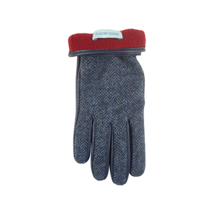 Herringbone Gloves | Navy - duncanquinn
