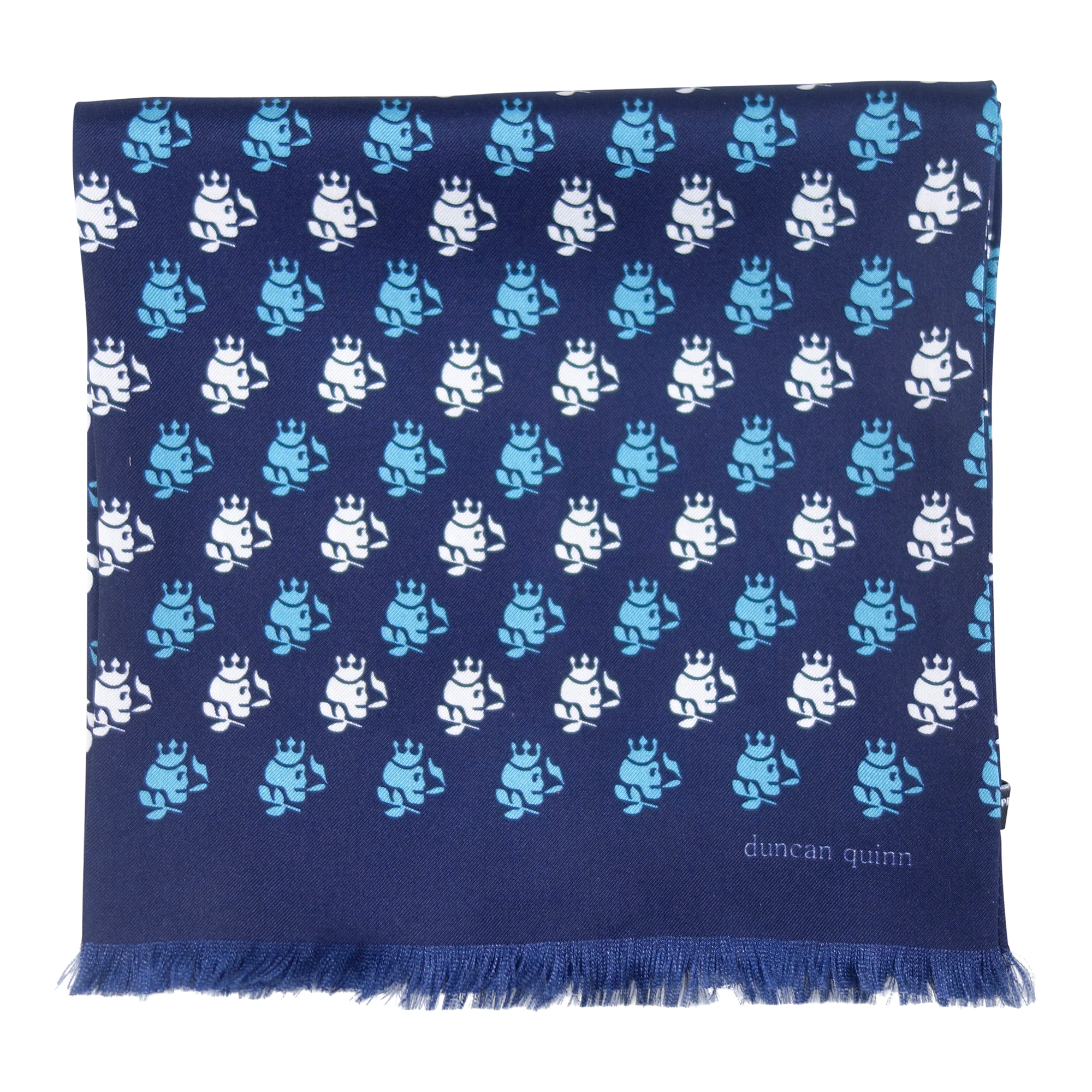 Smoking Skulls Silk Scarf - duncanquinn