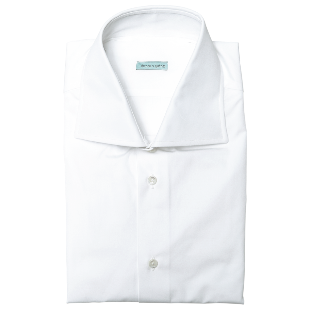 Men's Dress Shirts White French Cuff Shirt Duncan Quinn