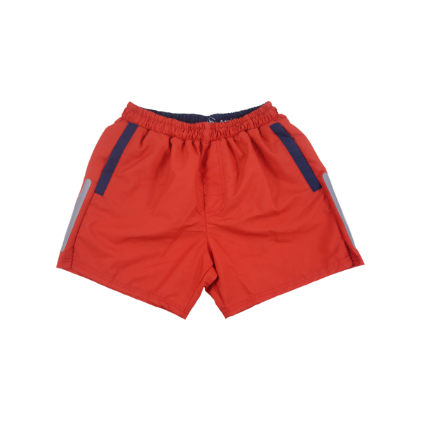 Solid Swim Trunks | Red - duncanquinn