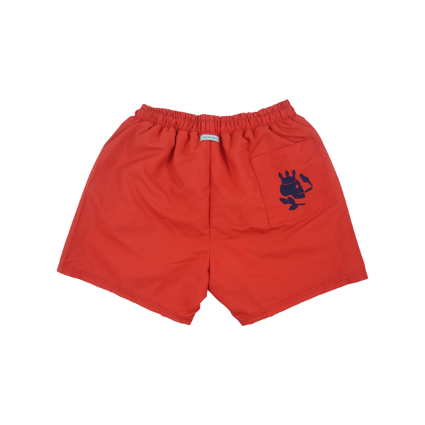 Solid Swim Trunks | Red - duncanquinn