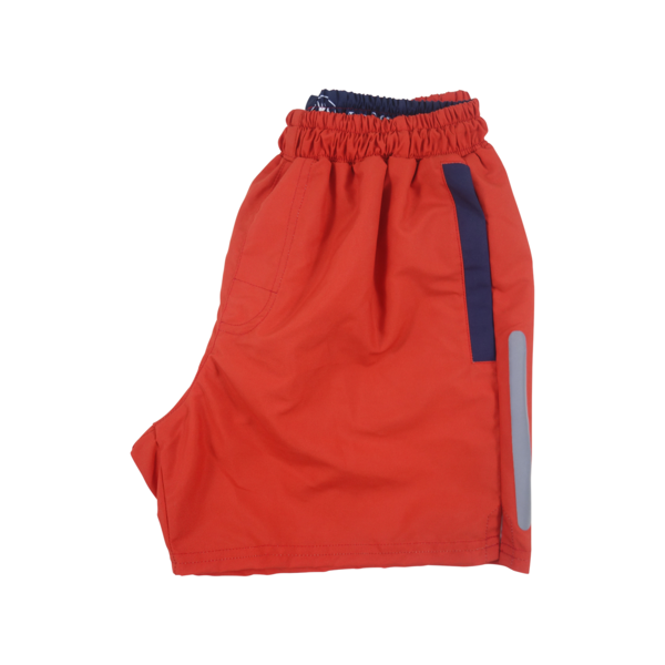 Solid Swim Trunks | Red - duncanquinn