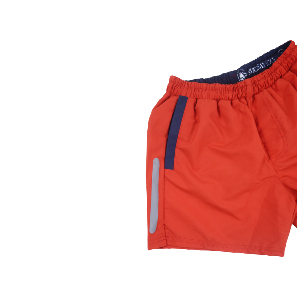 Solid Swim Trunks | Red - duncanquinn