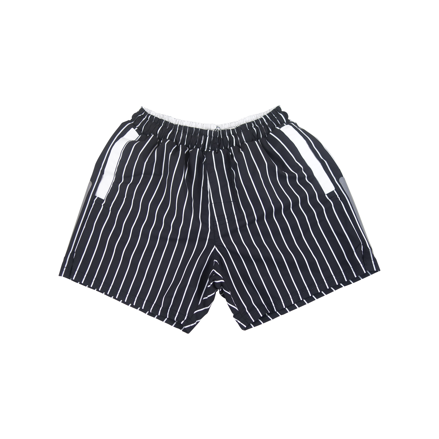 Stripe Swim Trunks | Black - duncanquinn