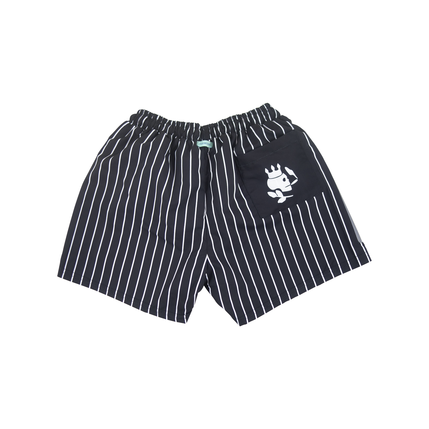 Stripe Swim Trunks | Black - duncanquinn