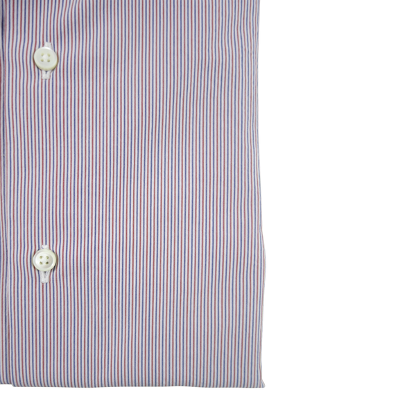 Lightweight Linen/Cotton Dress Shirt | Red - duncanquinn