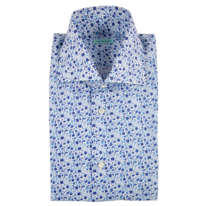 Men's Dress Shirts Men's Floral Dress Shirt in Blue Duncan Quinn