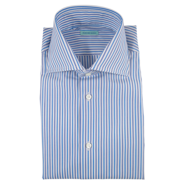 The Striped Dress Shirt | Blue/Grey - duncanquinn