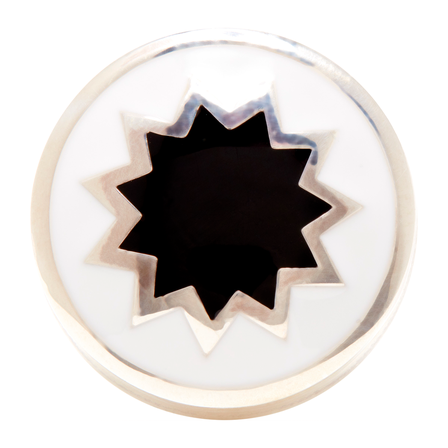 Carter Star Cufflink Front x 1 - duncanquinn