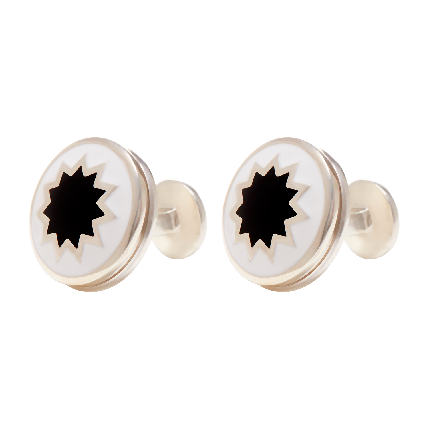 Carter Star Cufflink Front x 1 - duncanquinn