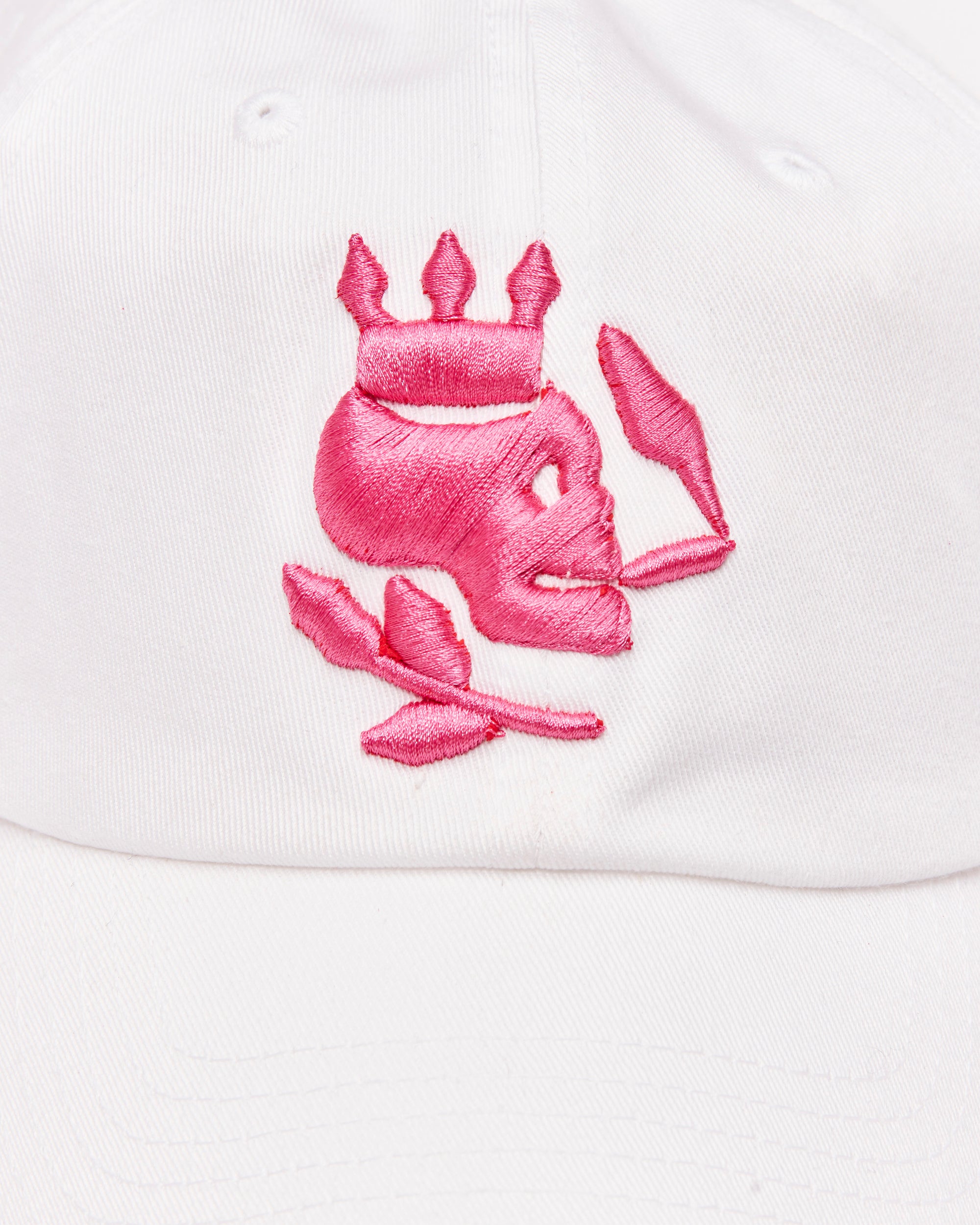 Smoking Skull Cap (White/Fuschia) - duncanquinn