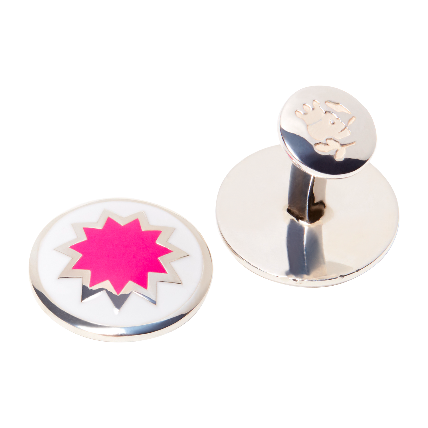 Carter Star Cufflink Front x 1 - duncanquinn