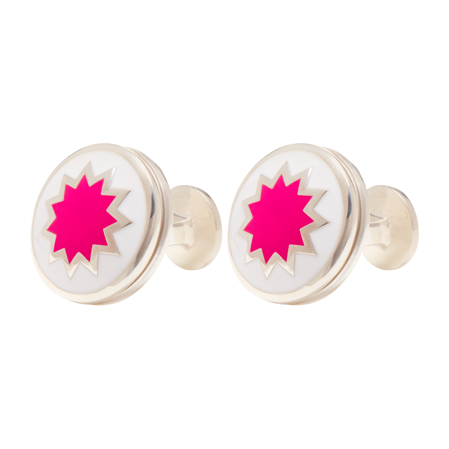 Carter Star Cufflink Front x 1 - duncanquinn