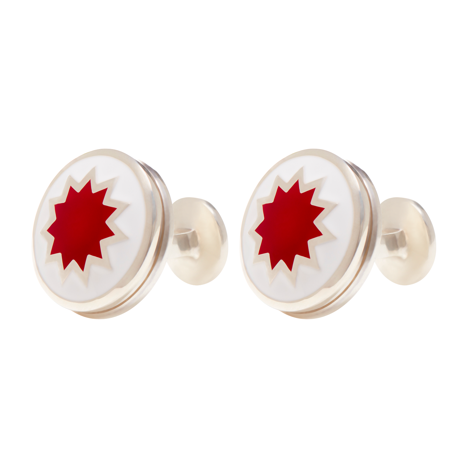 Carter Star Cufflink Front x 1 - duncanquinn
